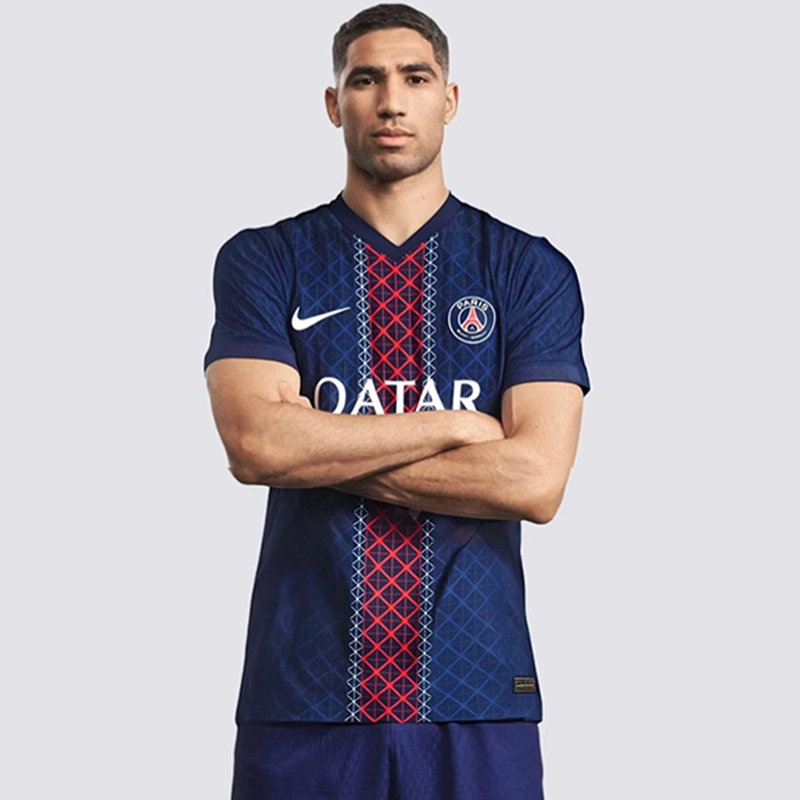 Футболка Paris Saint Germain 2025/26 Match Home Men's Dri FIT Adv Soccer Authentic Jersey Nike, синий — фото 3