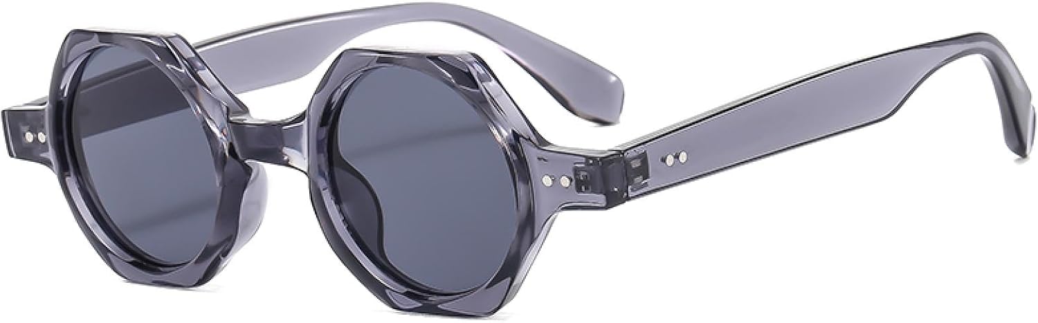 

Солнцезащитные очки с защитой от УФ-излучения UV400 | Маленькие круглые, с заклепками | Для женщин и мужчин, для занятий спортом на открытом воздухе и вождения DSVIGF, 07