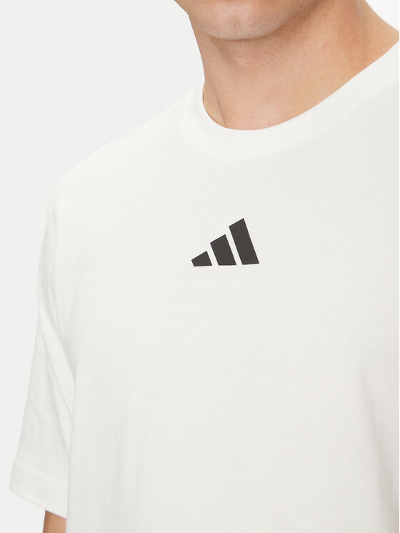 Футболка обычного кроя German Engineering Graphic JP1527 Adidas, белый — фото 4
