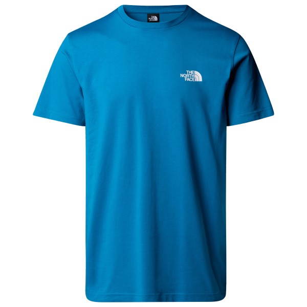 

Футболка с простым куполом из хлопка и резинки The North Face, синий