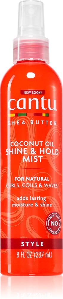 

Увлажняющий спрей Shine&Hold Mist с маслом ши для волнистых и вьющихся волос, средство для придания блеска Cantu, 237 мл