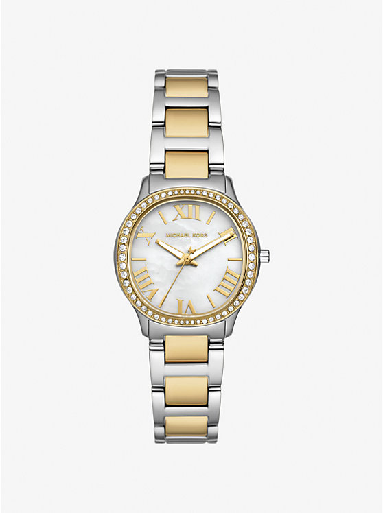 

Мини-Часы с двухцветным паве из шалфея Michael Kors, мультиколор