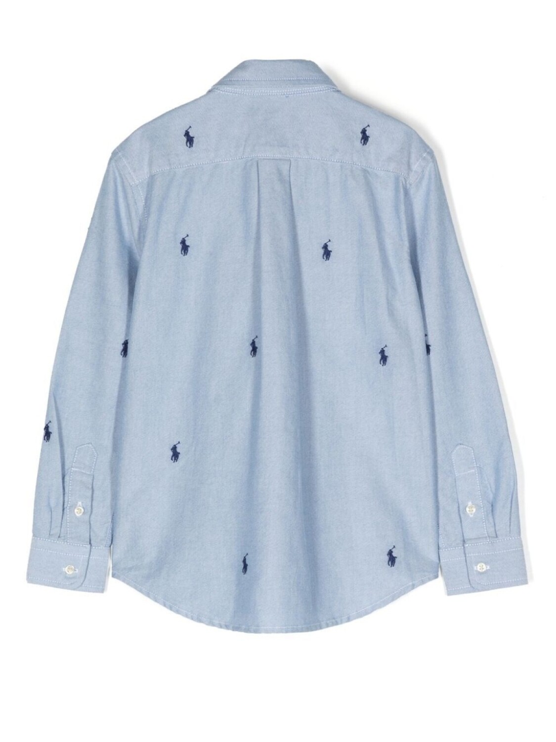 Ralph Lauren Kids рубашка с вышивкой Polo Pony, синий — фото 2