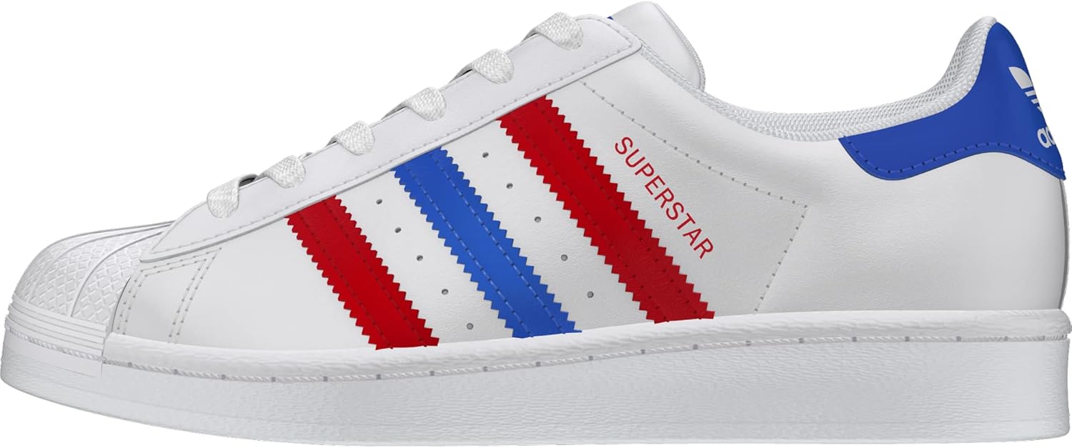 

Кроссовки adidas Performance Superstar 2 CF I для баскетбола и моды Adidas Originals, белый/синий/алый