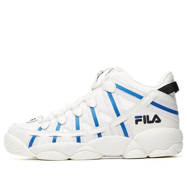 

Кроссовки spaghetti mid baeketball shoes white/blue Fila, белый