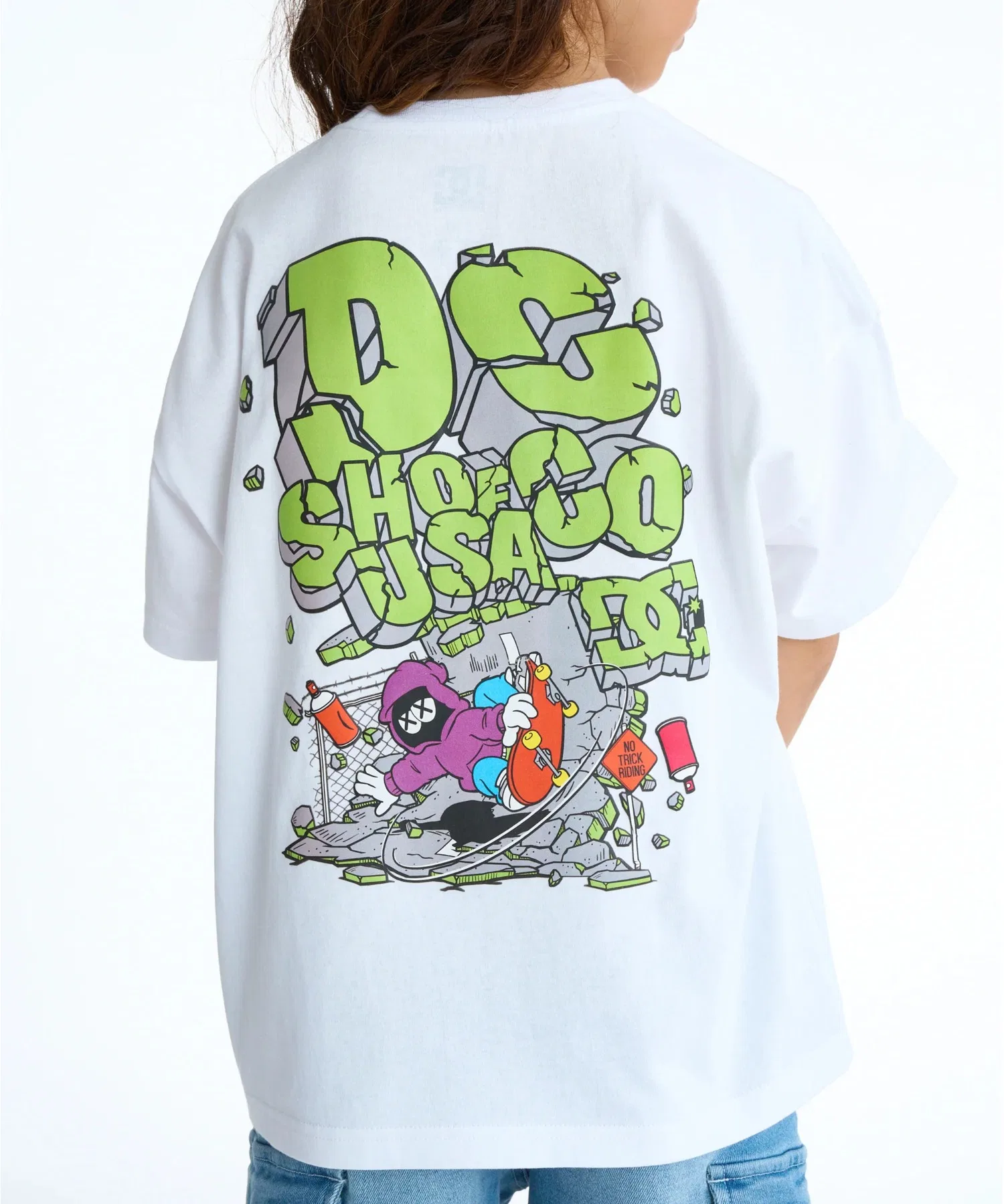 Детская футболка DC SHOES с коротким рукавом и принтом на спине — фото 4