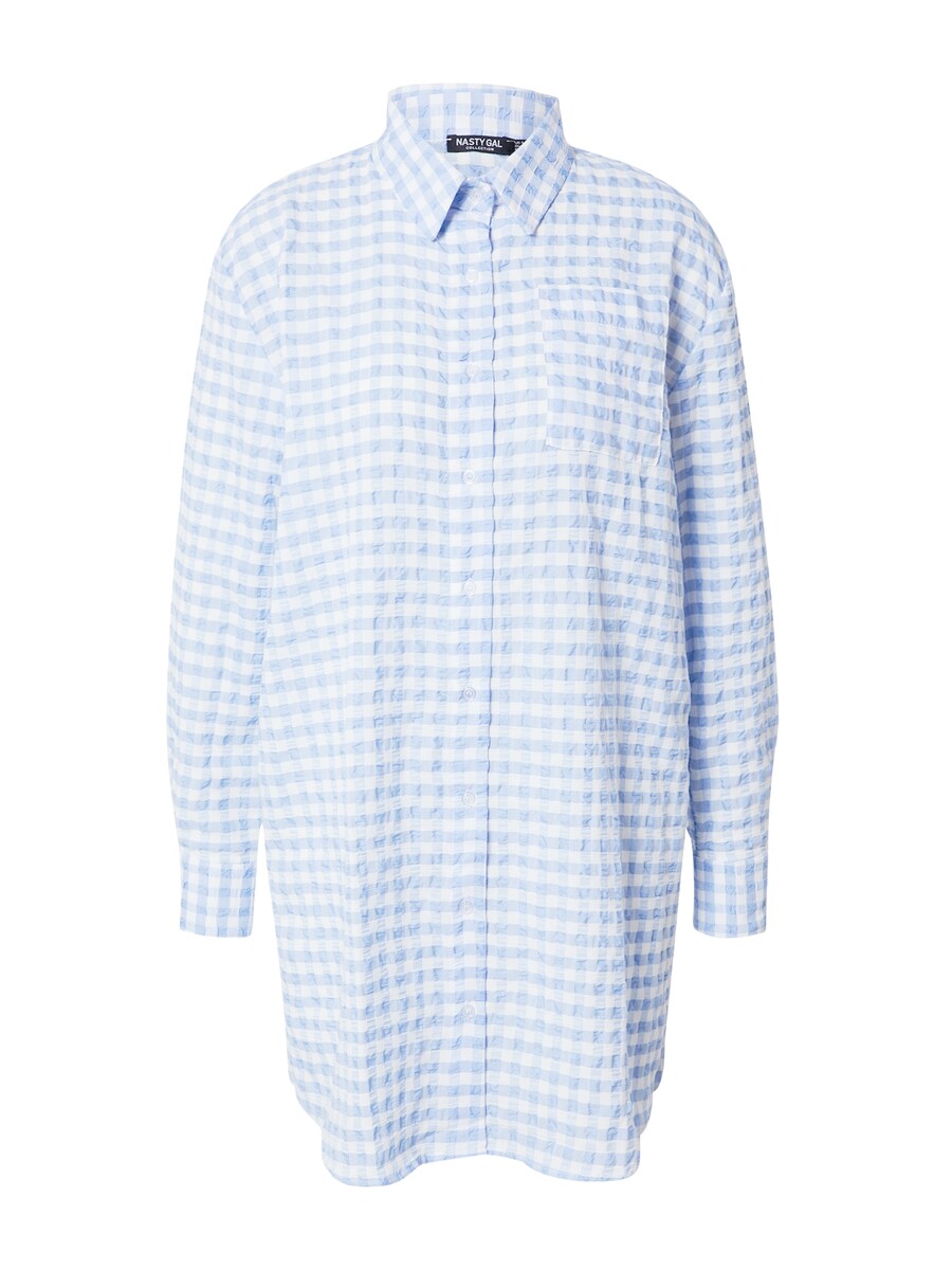 

Платье-рубашка Nasty Gal Gingham, Light blue