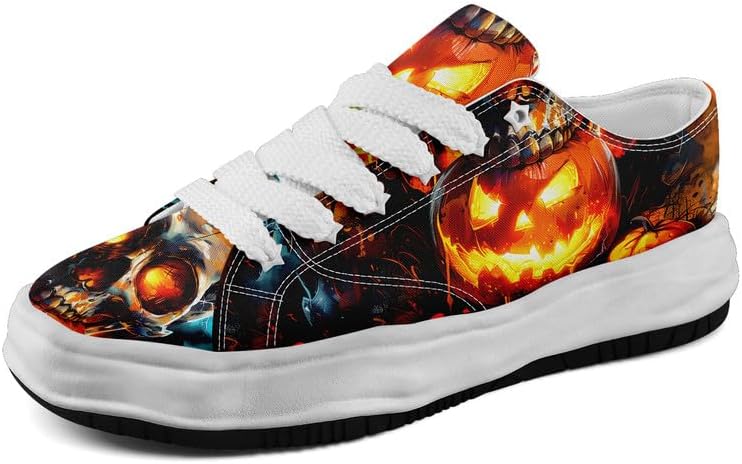 

Кроссовки Halloween с тыквой и привидением AWSOLE, модные, унисекс, белый/черный/синий/оранжевый