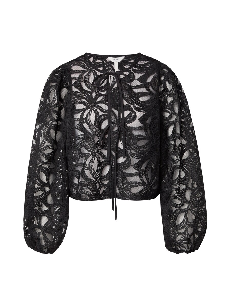 

Кружевная блузка OBJECT Blouse OBJROSE, черный