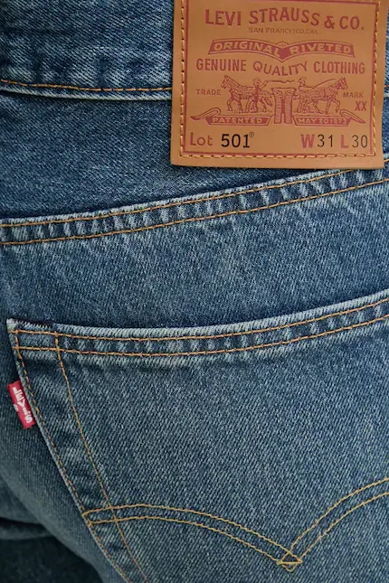 Джинсы прямые 501 Original Levi's, синий — фото 4