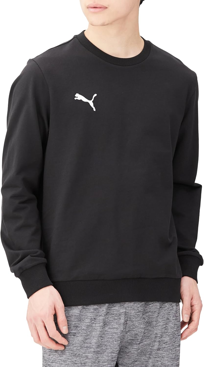 

Мужская повседневная толстовка PUMA TeamGOAL с круглым вырезом (659332) для футбола, американского футбола, клубных мероприятий и командных тренировок, черный