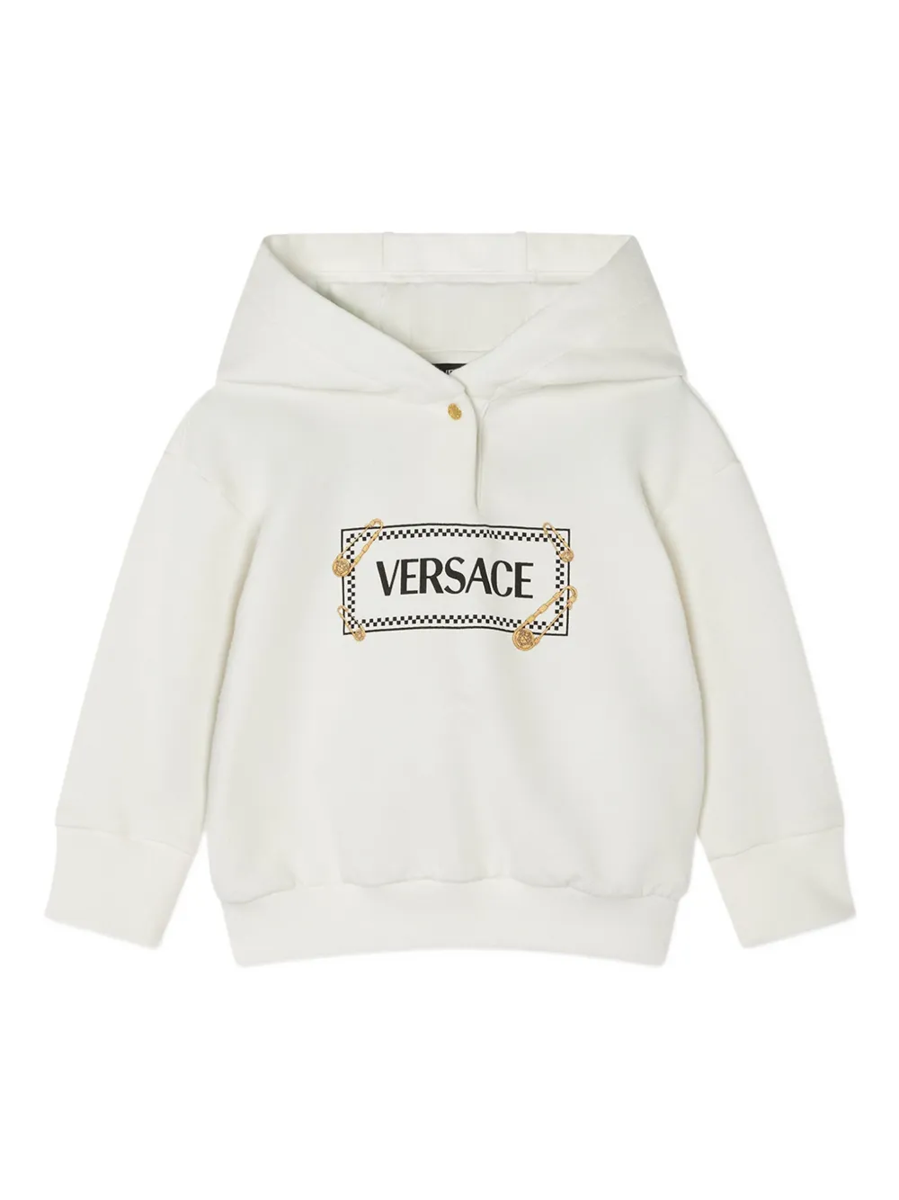 

Худи с логотипом Versace Kids, белый