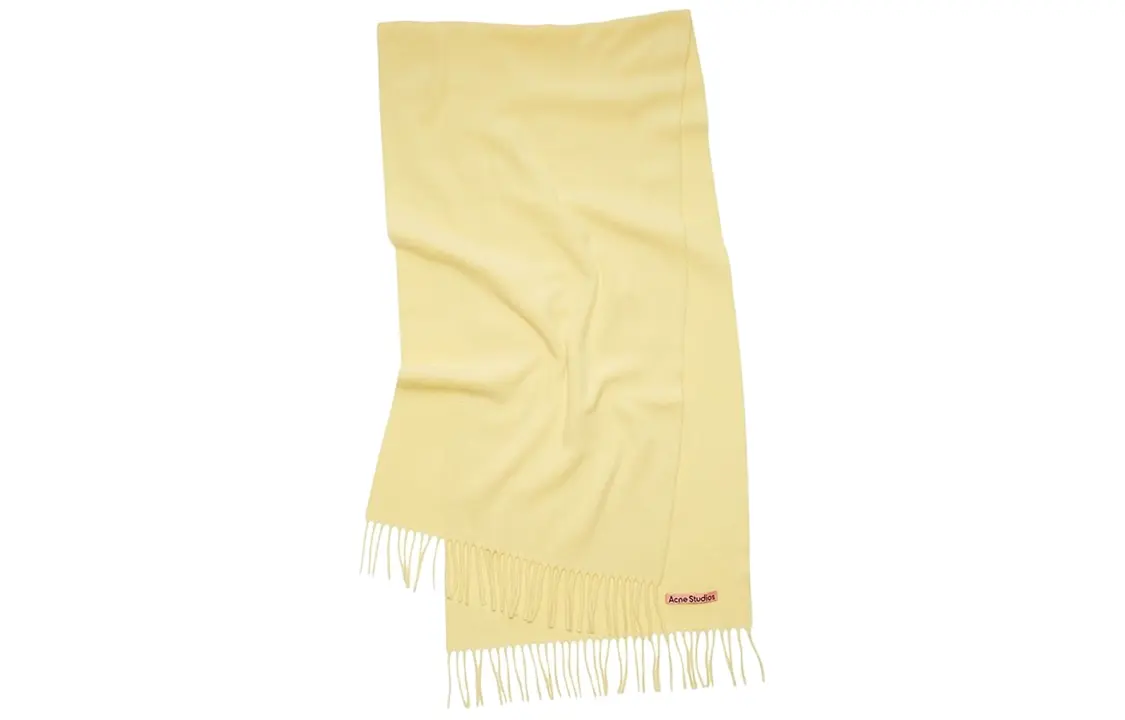 

Acne Studios Шерстяной вязаный шарф Unisex Yellow