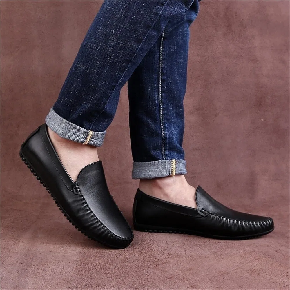 Мокасины Leather Moccasins, коричневый DHFIRUFSHLO — фото 4
