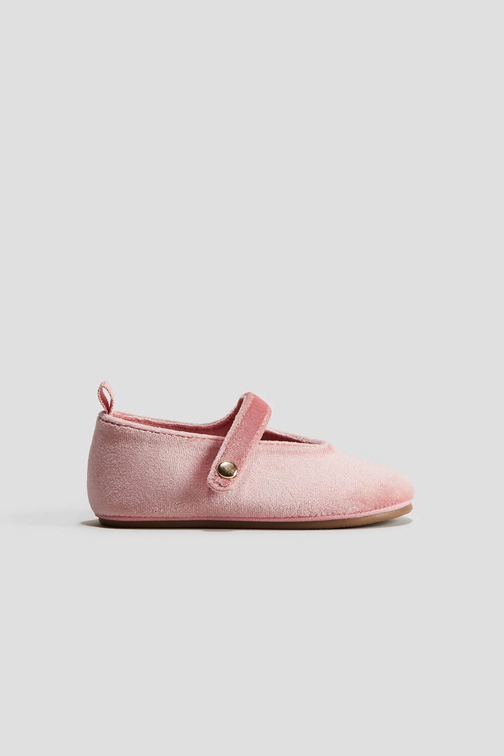 

Велюровые балетки H&M, розовый