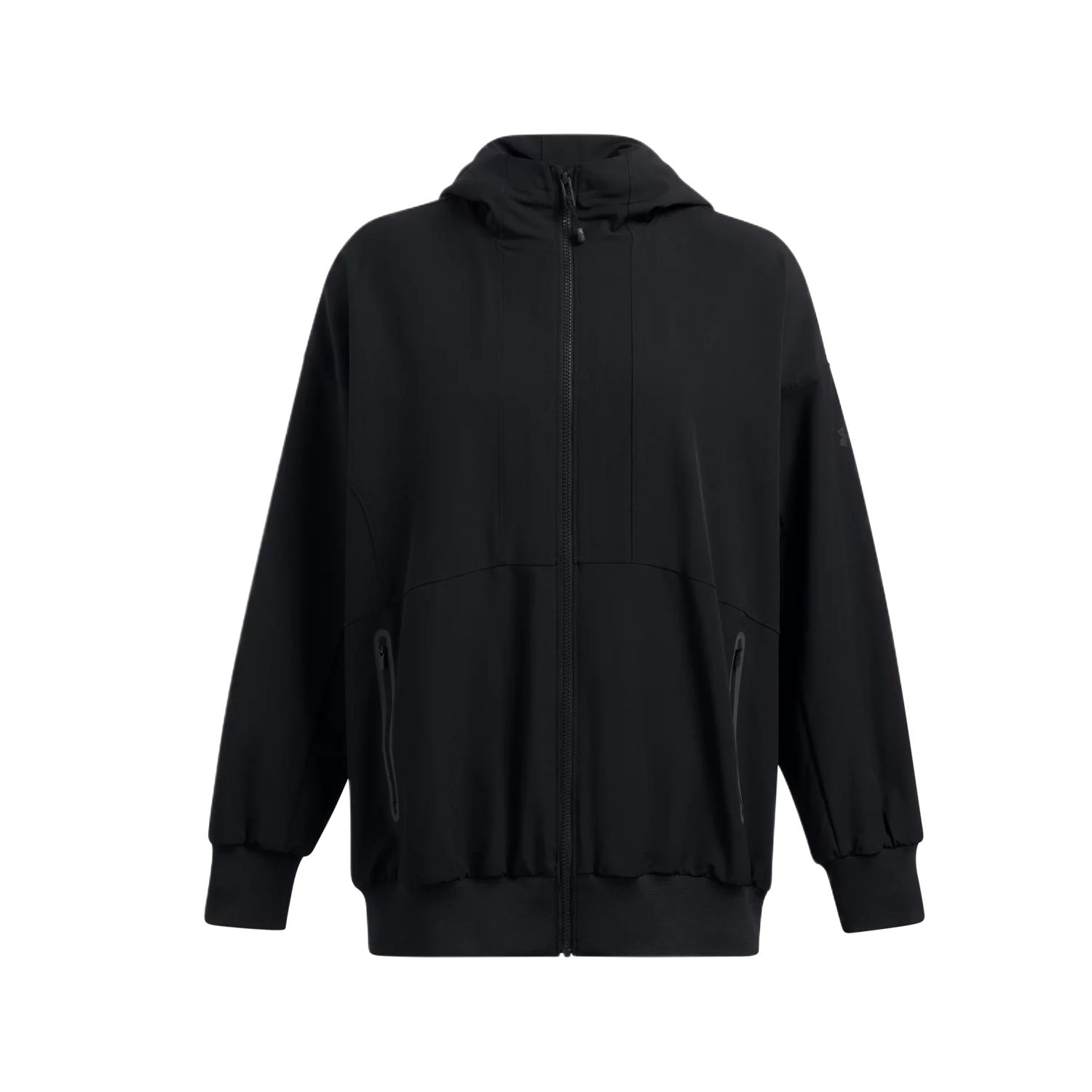 

Несокрушимая куртка женская черная Under Armour