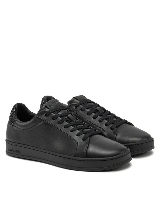 Кроссовки Calvin Klein Low Top Lace Up Woven HM0HM01767, черный — фото 2
