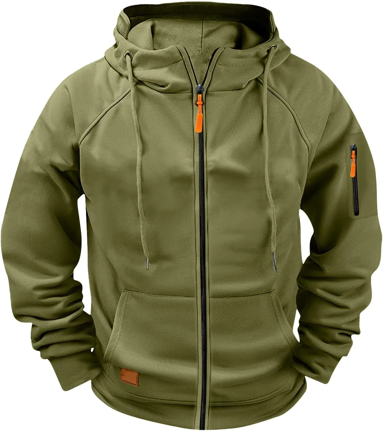 

Толстовка с капюшоном Full Zip Tactical для мужчин, с карманами Mrmaere