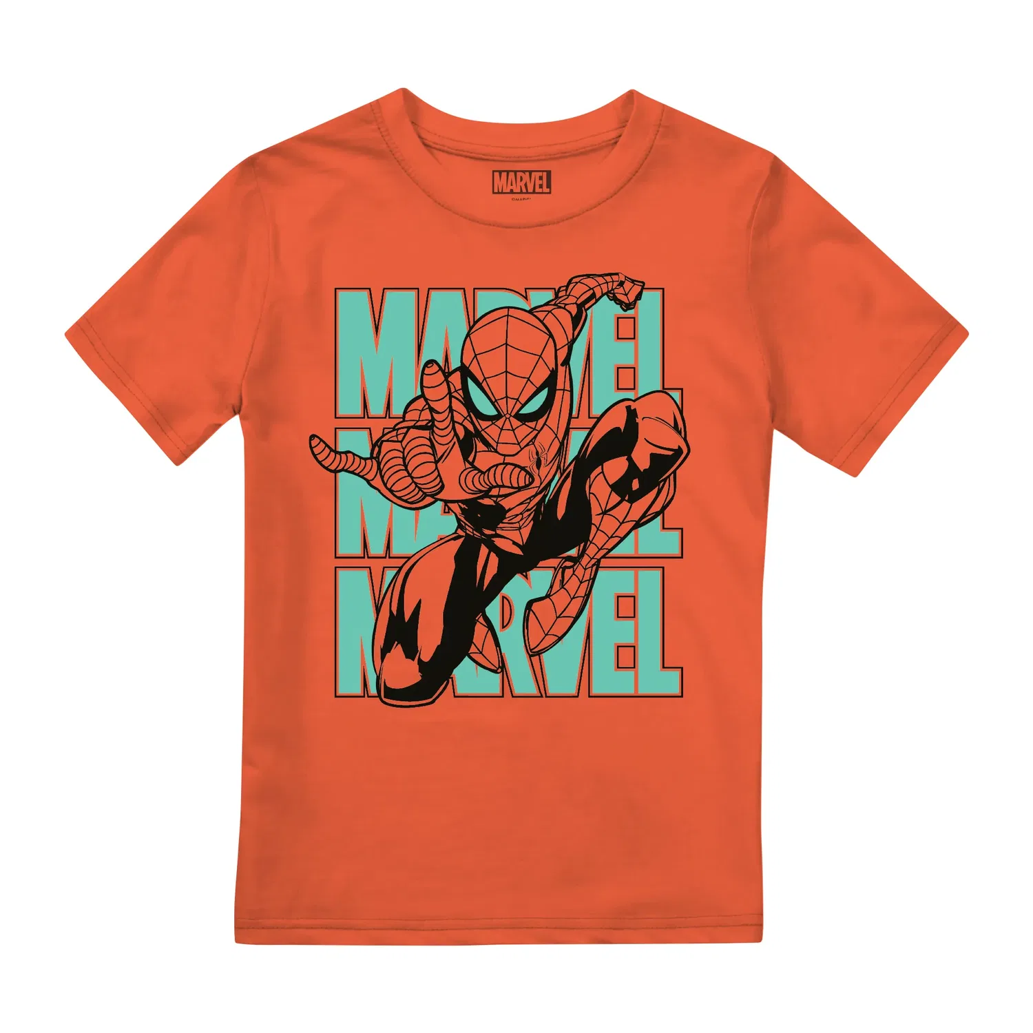 Футболка Marvel Spider-Man Attack оранжевая, оранжевый