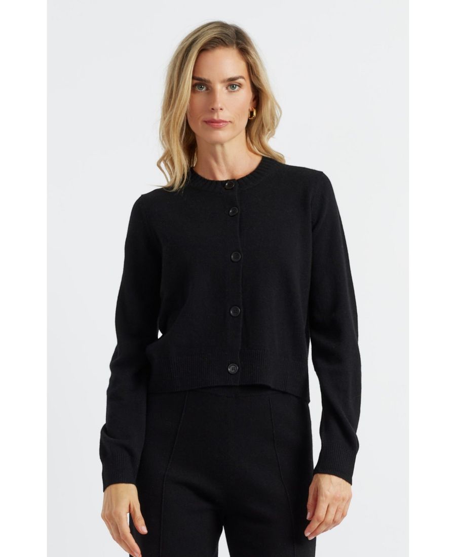 

Женский укороченный кардиган из шерсти и кашемира Chinti & Parker, Black