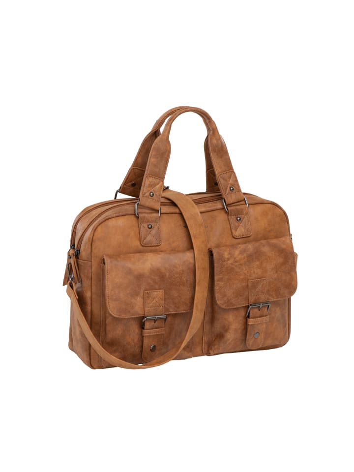 

Daniel Ray DR16.1166 Сумка для ноутбука Ontario, деловая сумка, цвет коньяк