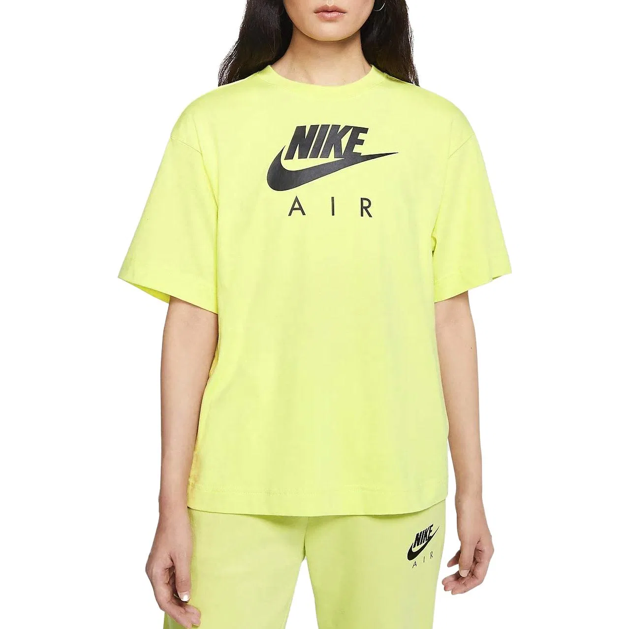Футболка Nike Drop Shoulder Sleeve Yellow Green — фото 4