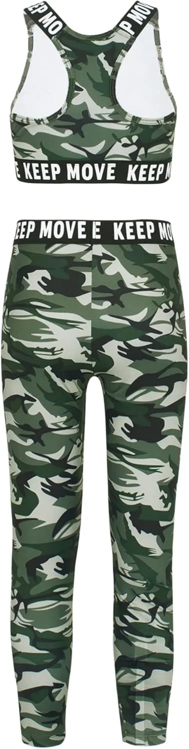 Детский спортивный костюм из 2 предметов dPois, Camouflage Green — фото 4