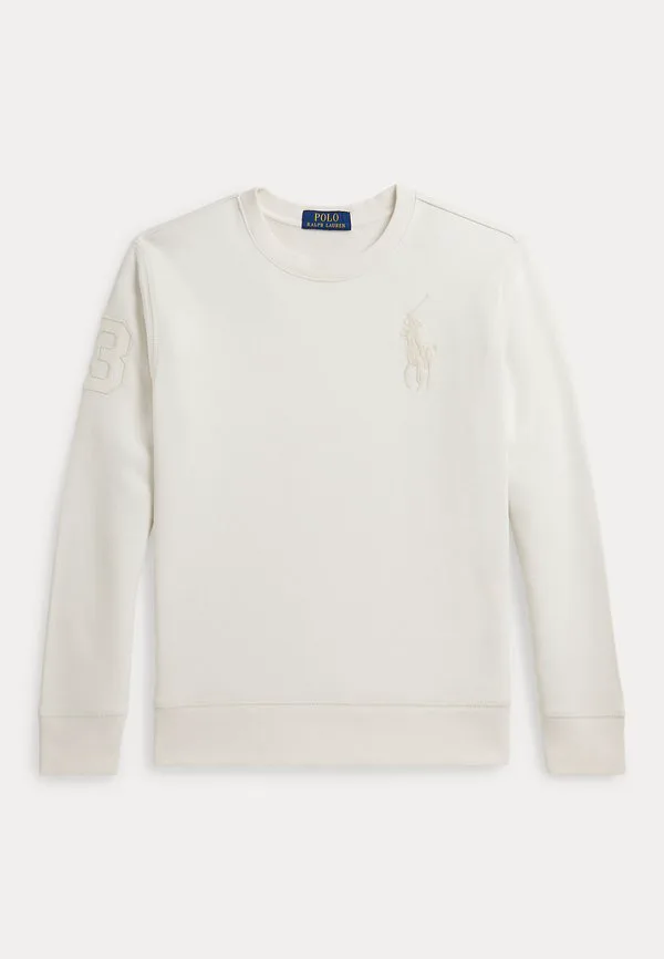 Толстовка big pony из французского махрового трикотажа 714y Polo Ralph Lauren, Deckwash White