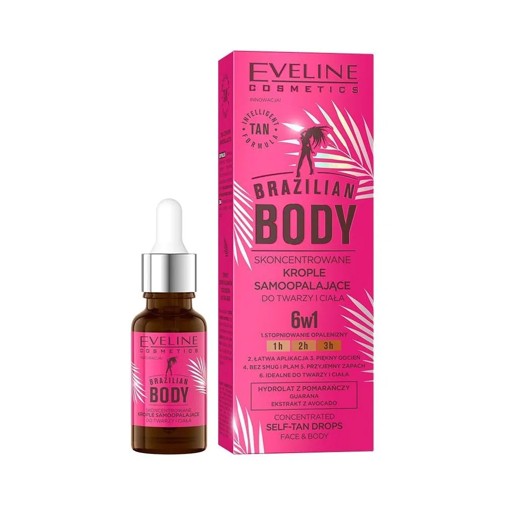 Капли-автозагар «Brazilian Body» с IntelligentTanFormula от Eveline Cosmetics Eveline Cosmetics