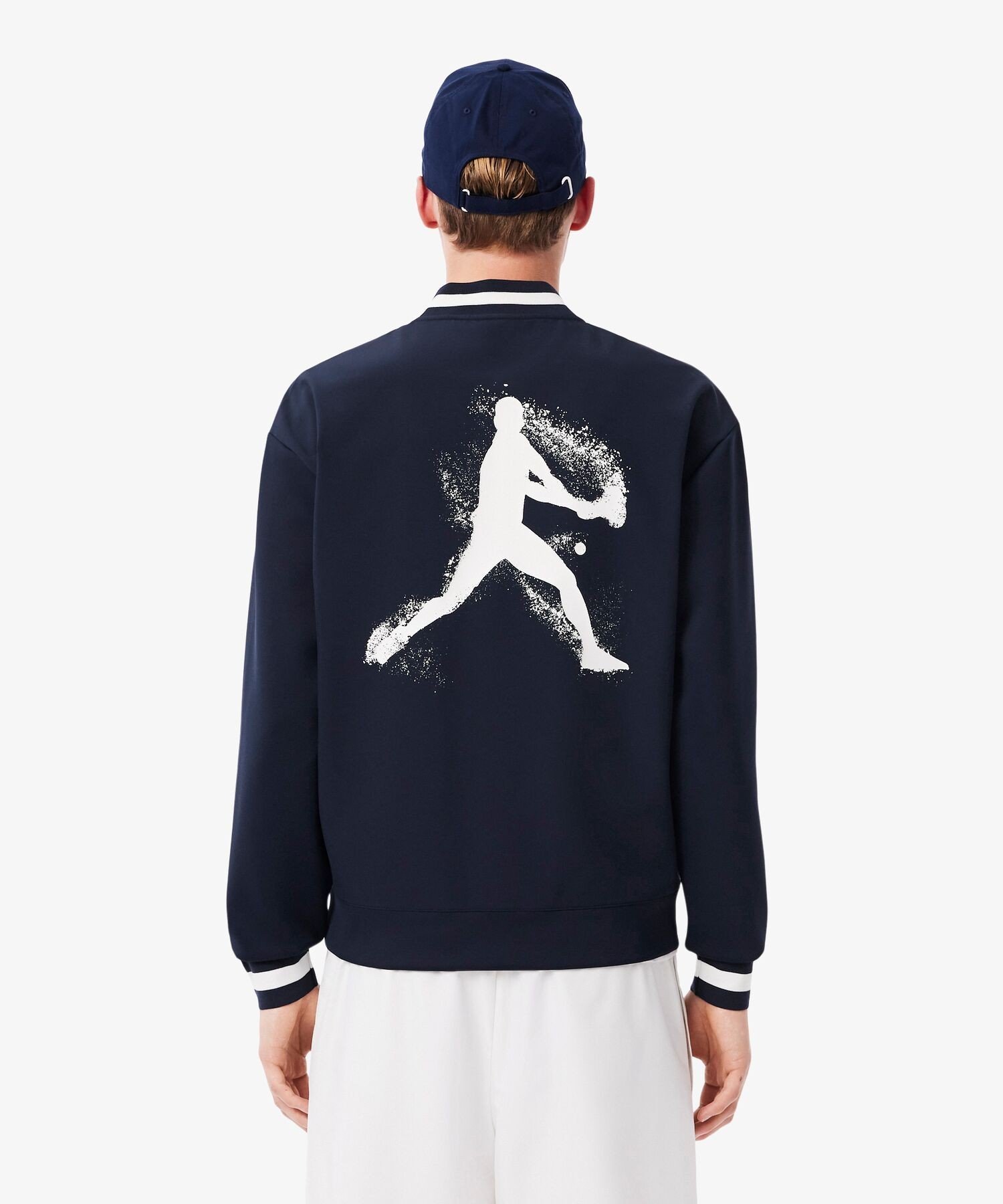 Техническая куртка-бомбер Новака Джоковича LACOSTE, Navy — фото 3
