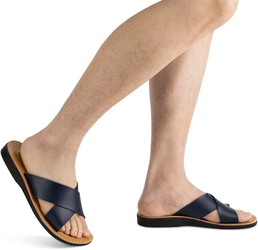 Elan Vegan - сандалии из альтернативы коже - мужские сандалии Jerusalem Sandals, синий — фото 2