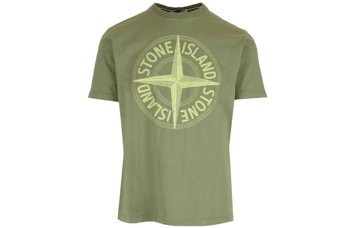

Футболка мужская зеленая Stone Island, зеленый