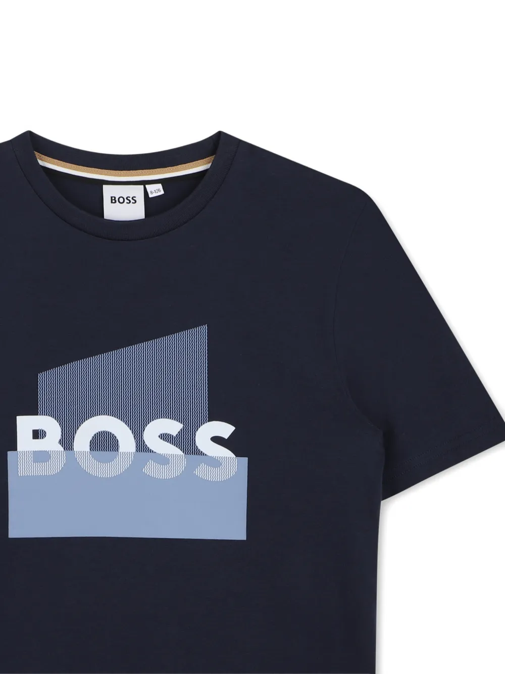 Футболка с графичным принтом Boss Kidswear, синий — фото 3
