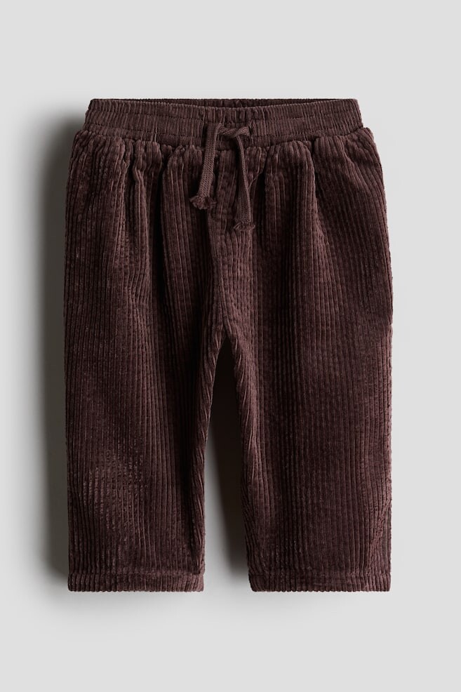 

Джоггеры из хлопкового вельвета H&M, коричневый