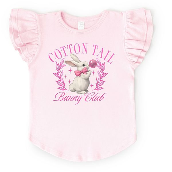 

Футболка с принтом Cotton tail bunny club bubblegum и рукавами-фонариками The Juniper Shop, Ballerina