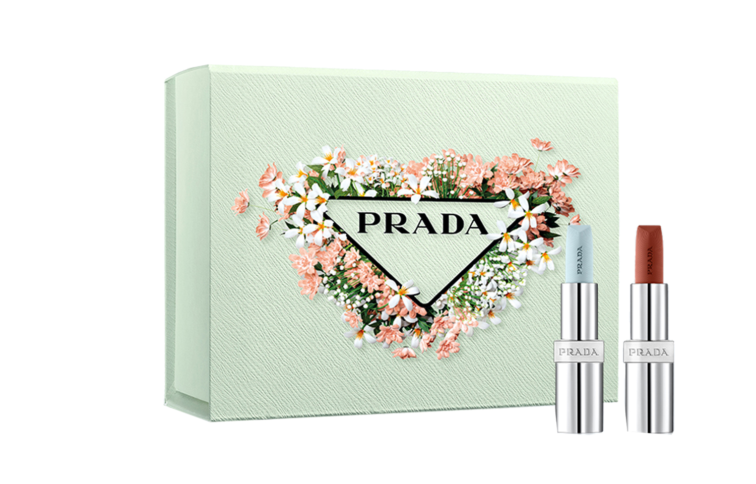 

Ограниченная весенняя коллекция помада двухцветная помада матовый эффект легко растушевывается осветляющий эффект 3,8г+3,8г PRADA