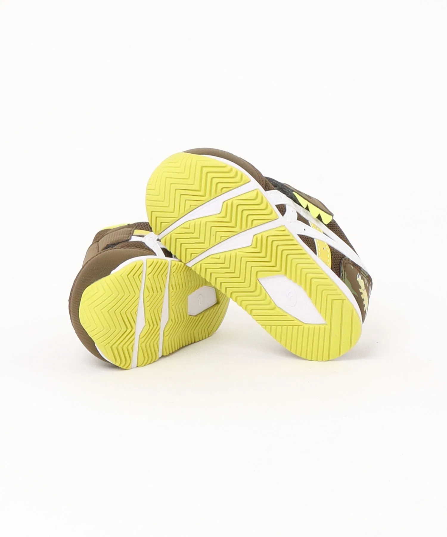 Детские кроссовки ASICS IDAHO BABY KT-ES D2 с динозаврами оливковые — фото 3