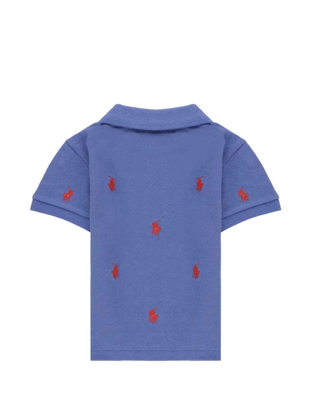 Вышитая рубашка-поло Polo Ralph Lauren Kids, синий — фото 2
