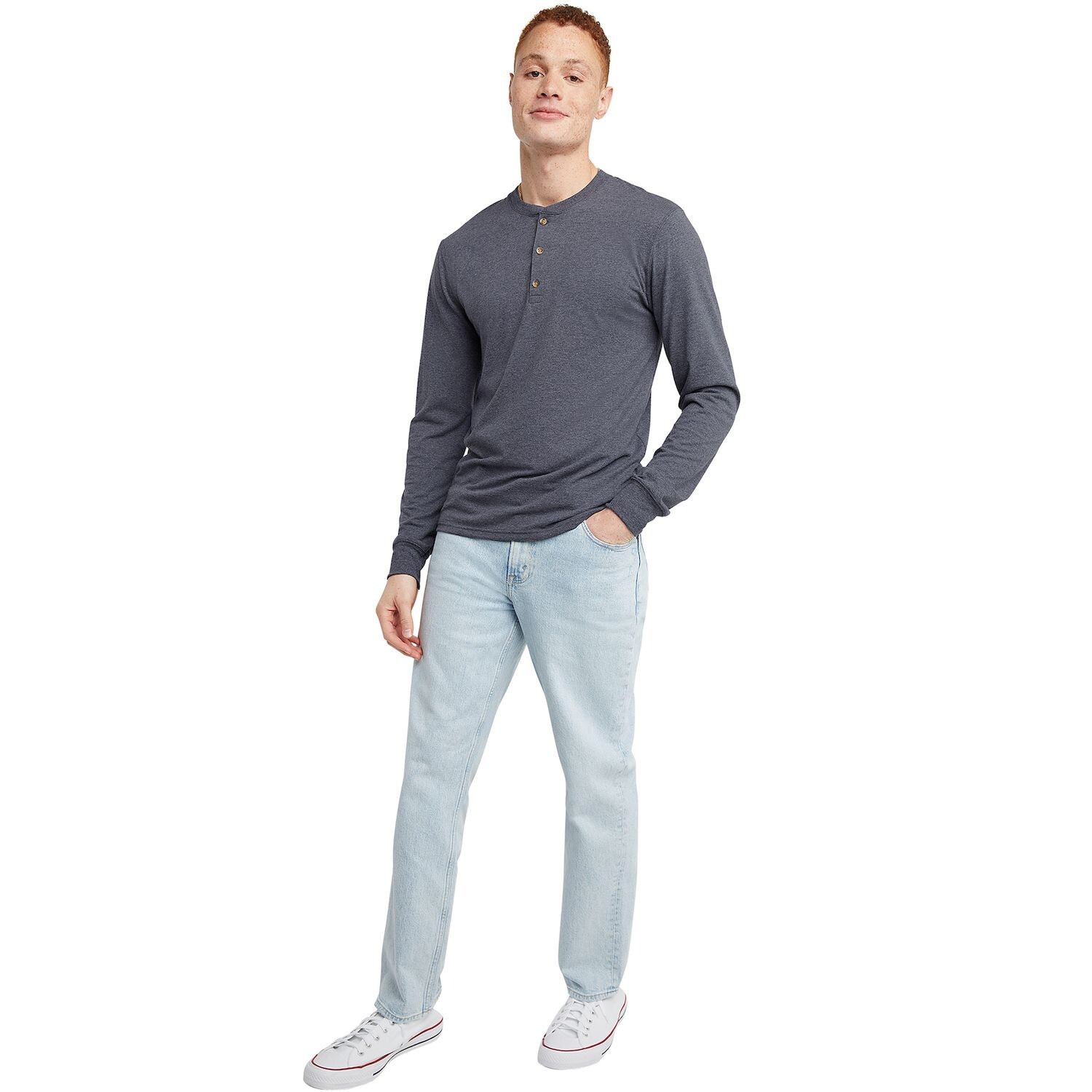 Мужские кроссовки Hanes Originals Tri-Blend Henley — фото 4