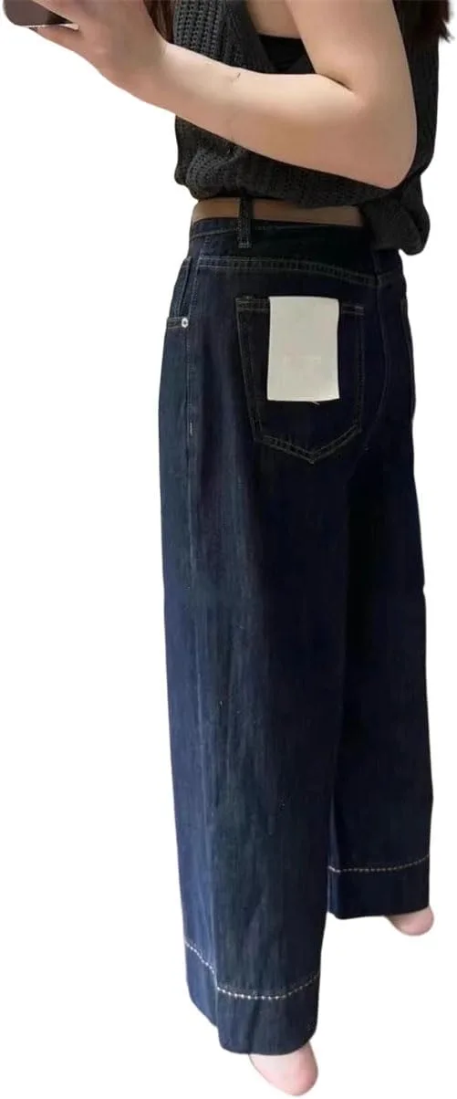 Женские джинсы прямого кроя bell bottoms с длиной nine-point — фото 2