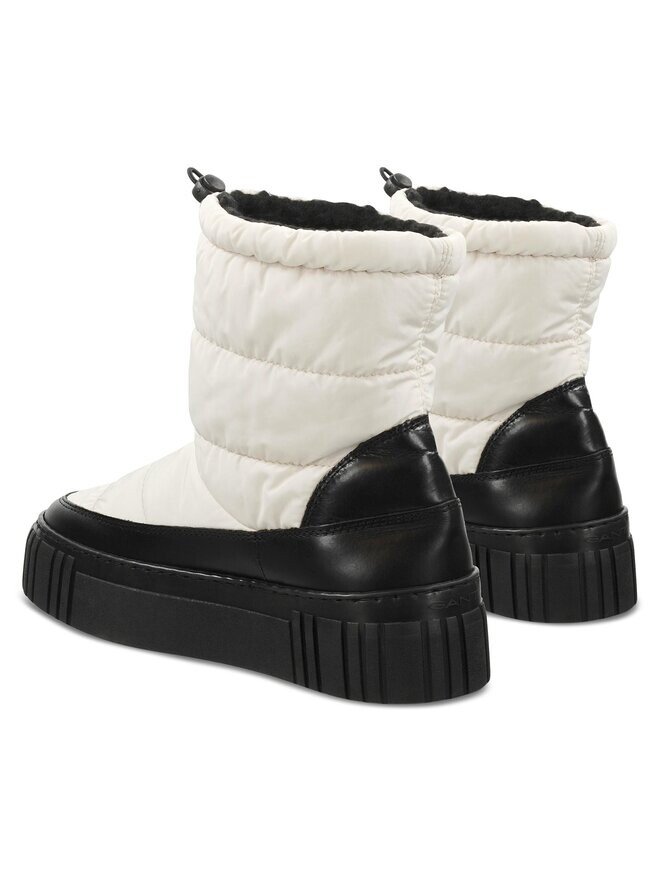 Женские зимние ботинки Gant Snowmont Mid Boot стеганые с шерстяной подкладкой, белый — фото 3