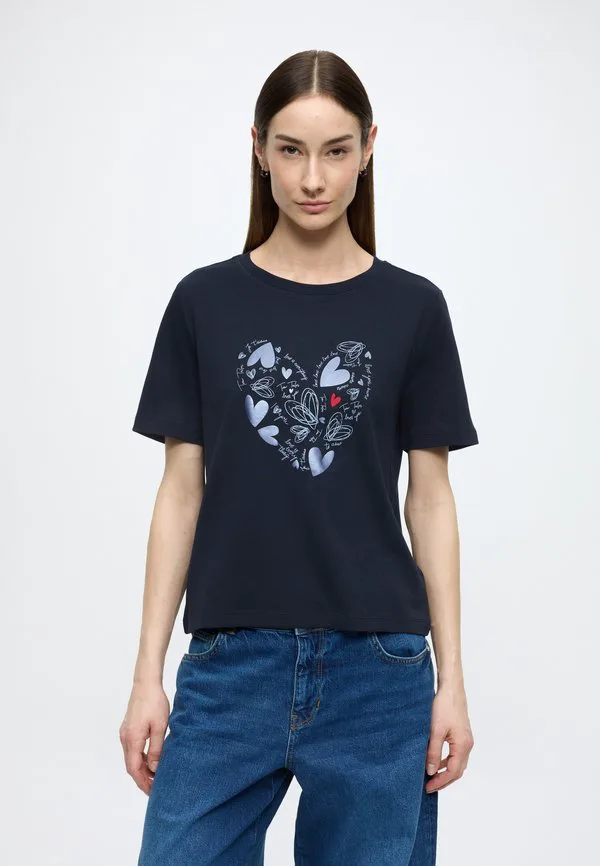 

Футболка свободного кроя с круглым вырезом и принтом Tom Tailor, Sky Captain Blue, Синий, Футболка свободного кроя с круглым вырезом и принтом Tom Tailor, Sky Captain Blue