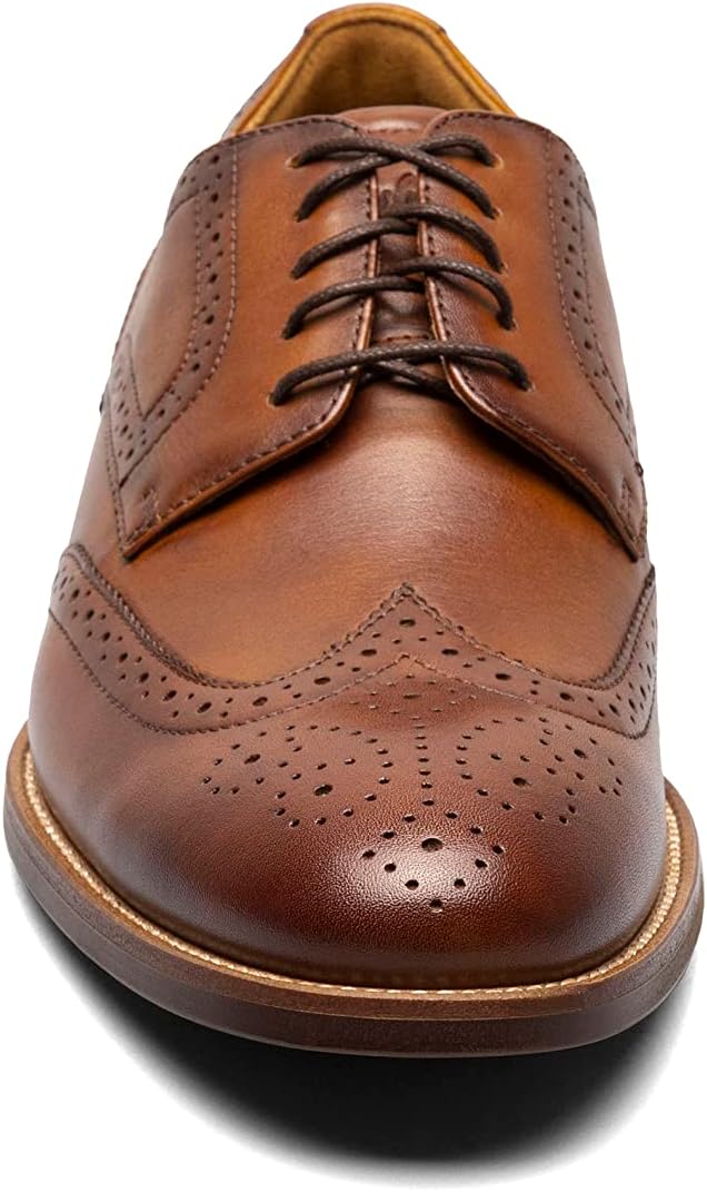 Мужские оксфорды Florsheim Rubano с крыльевыми носками, Cognac — фото 2