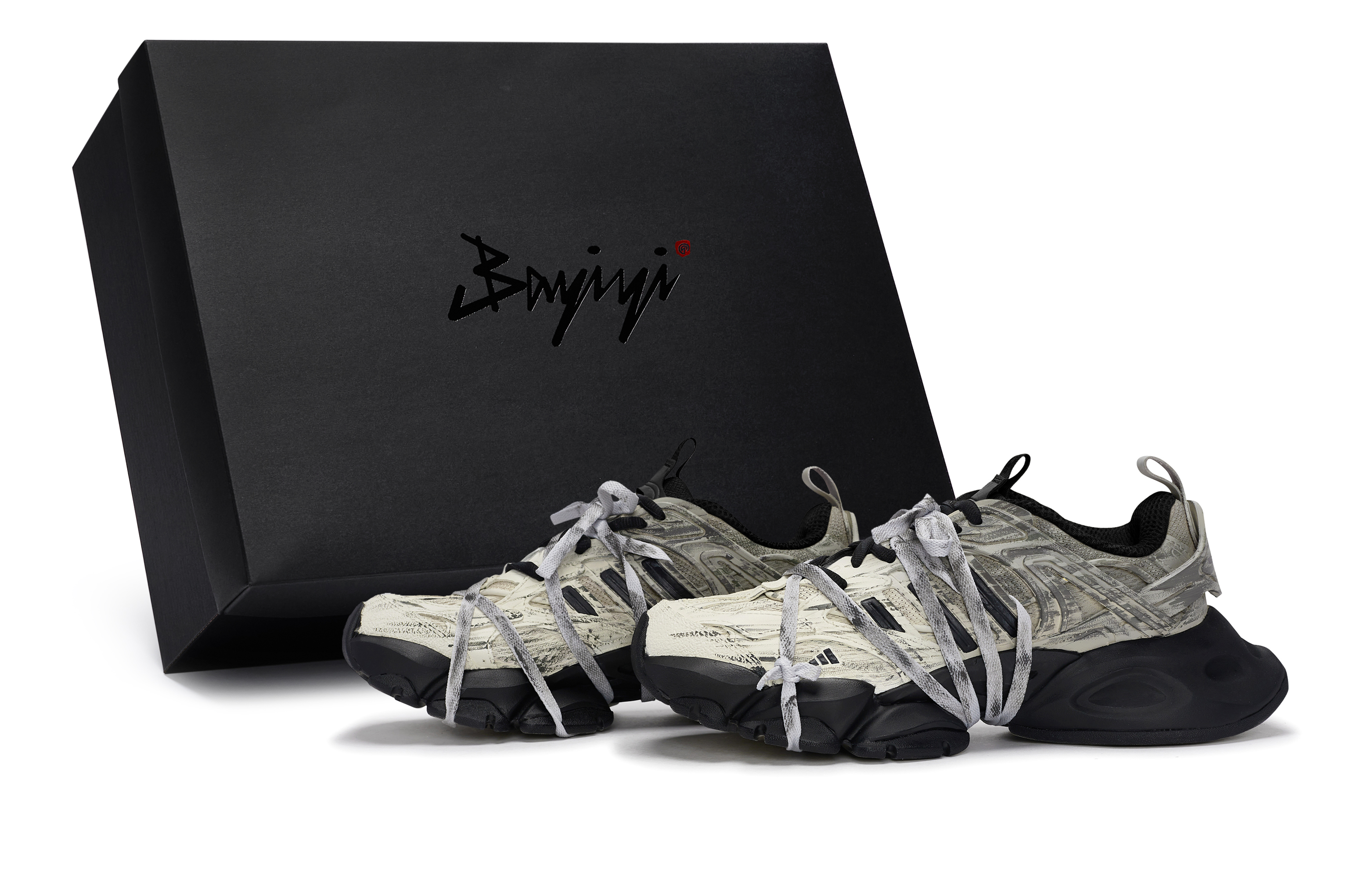 Adidas Кроссовки XLG RUNNER DELUXE с антискользящим покрытием, износостойкие, низкие, унисекс, цвет: черный, бежевый, серый