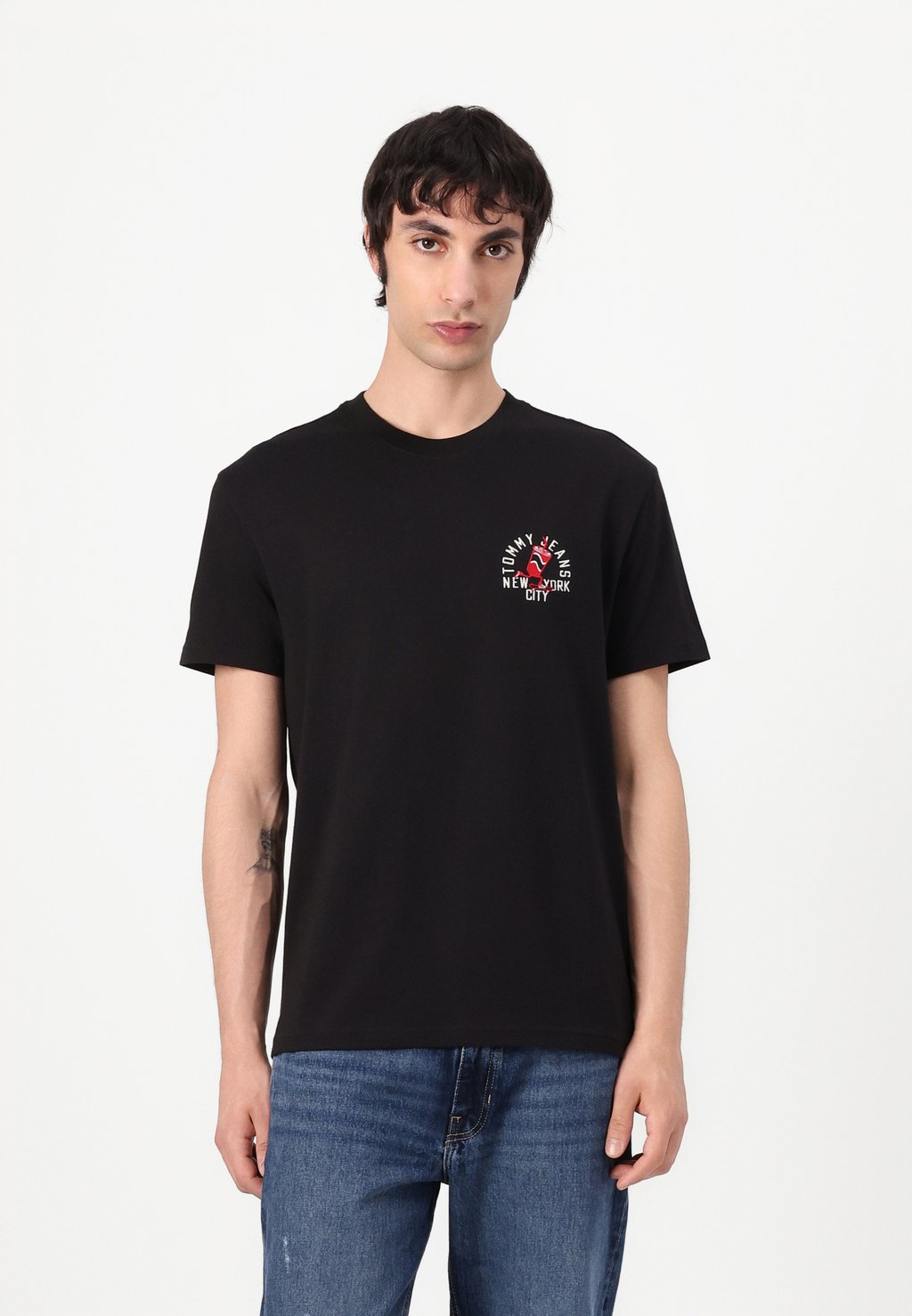 

Футболка с принтом SMALL MOTIF TEE Tommy Jeans, черный