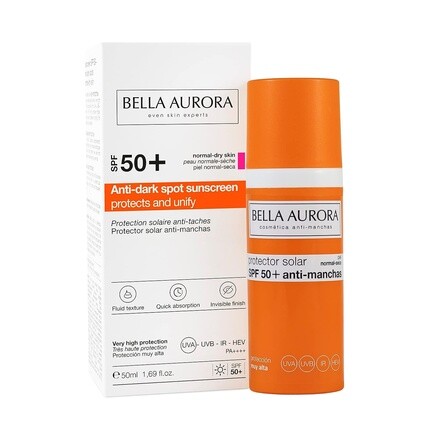 

Солнцезащитный крем против темных пятен Spf50, 50 мл, Bella Aurora