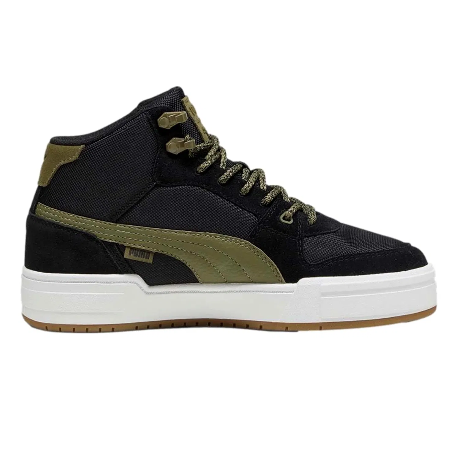Мужские кроссовки Puma California Pro Mid Trail, черно-оливковый цвет — фото 2