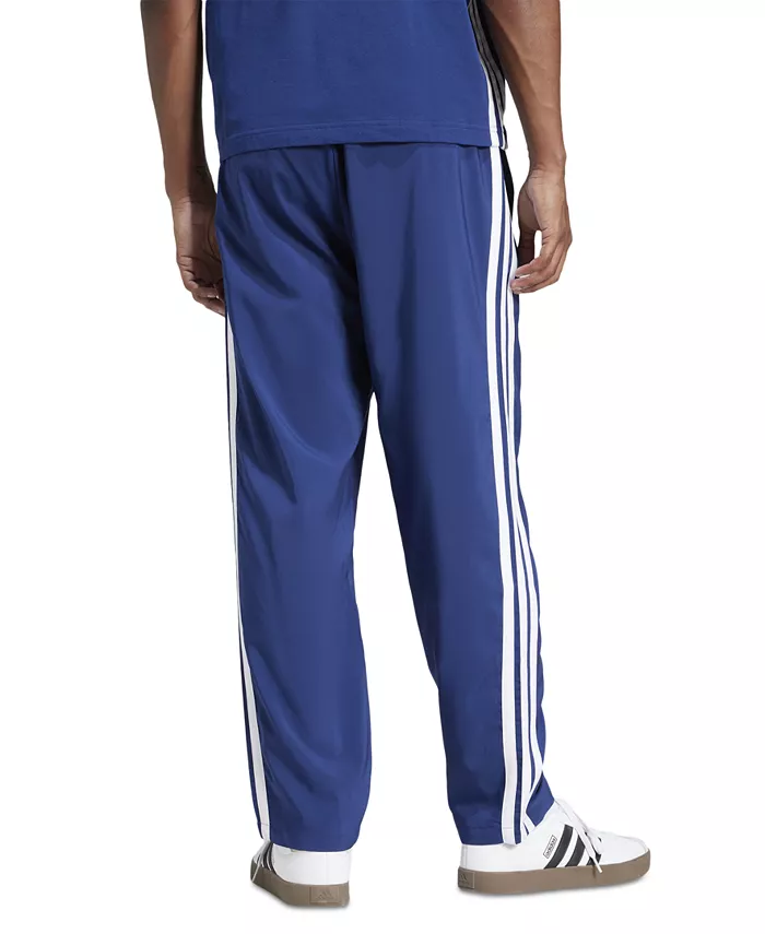 Мужские брюки Stanford Essential с тремя полосками и открытым низом adidas, синий — фото 2