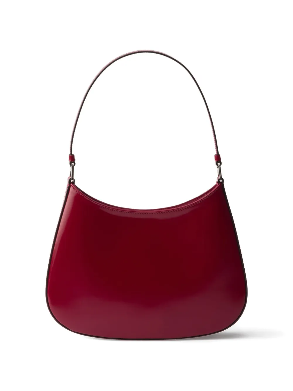 Плечевая сумка Cleo из полированной кожи Prada, красный — фото 2