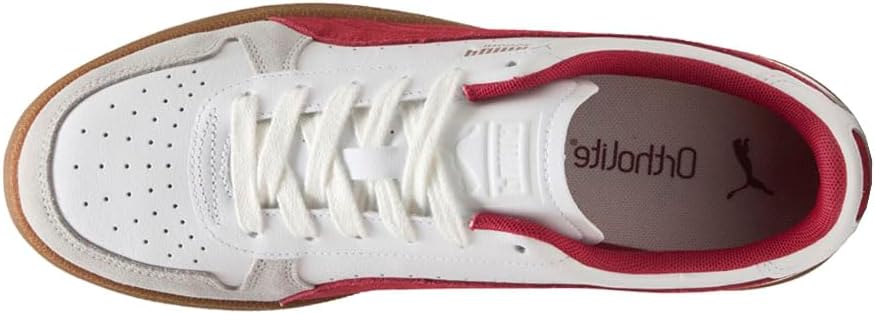 Мужские кроссовки PUMA для помещений с шнуровкой, повседневные - белые — фото 4